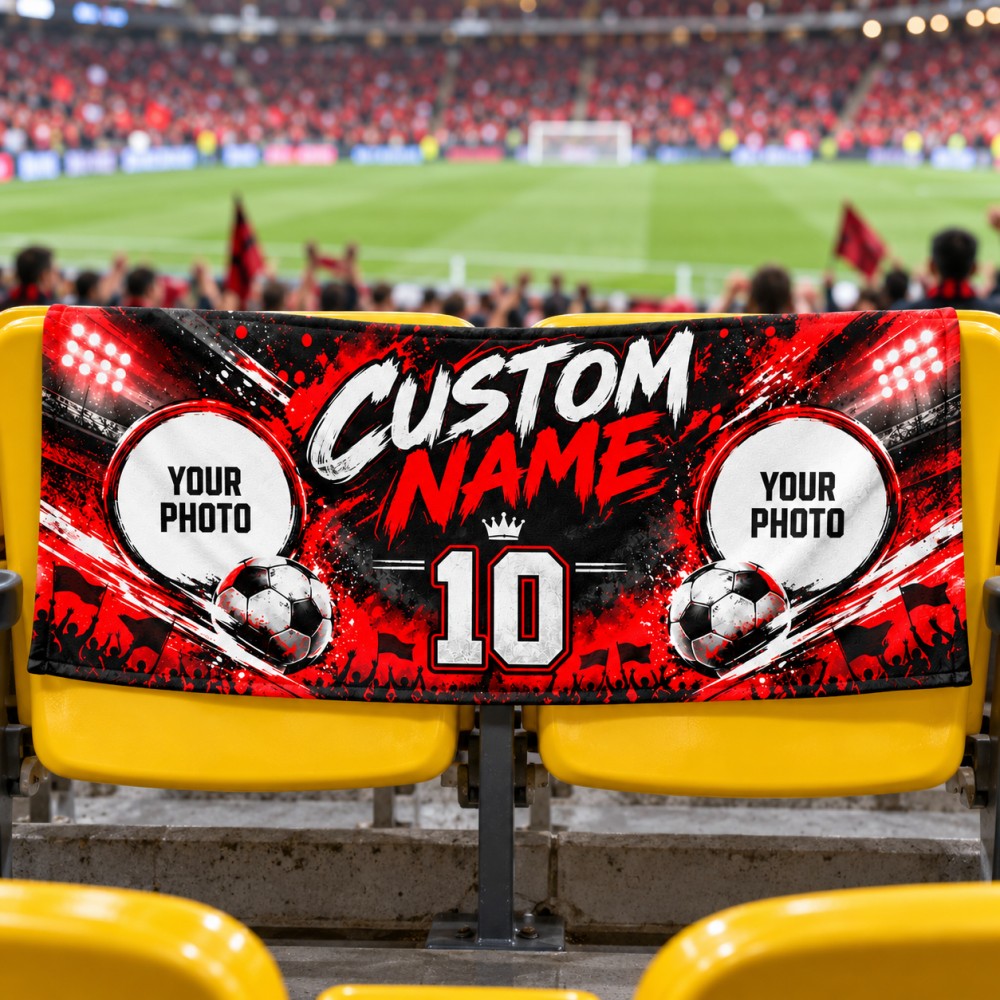 1PCS Custom Soccer Fan Towel P - Party Games Name ulasan dan harga