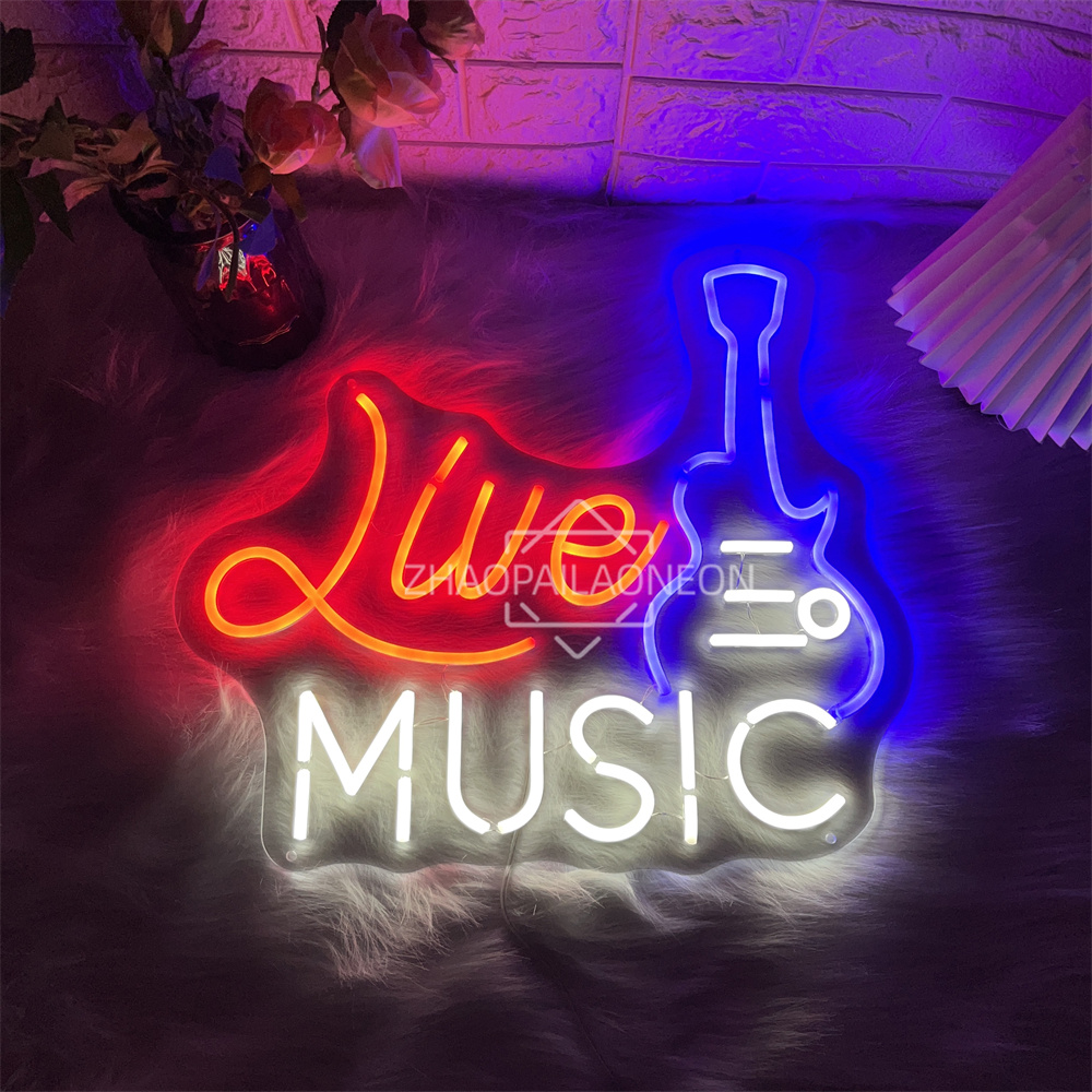 Live Music Neon Sign Home Art  - Party Games Name ulasan dan harga