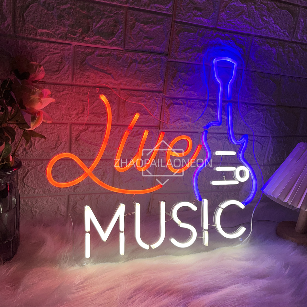 Live Music Neon Sign Home Art  - Party Games Name ulasan dan harga